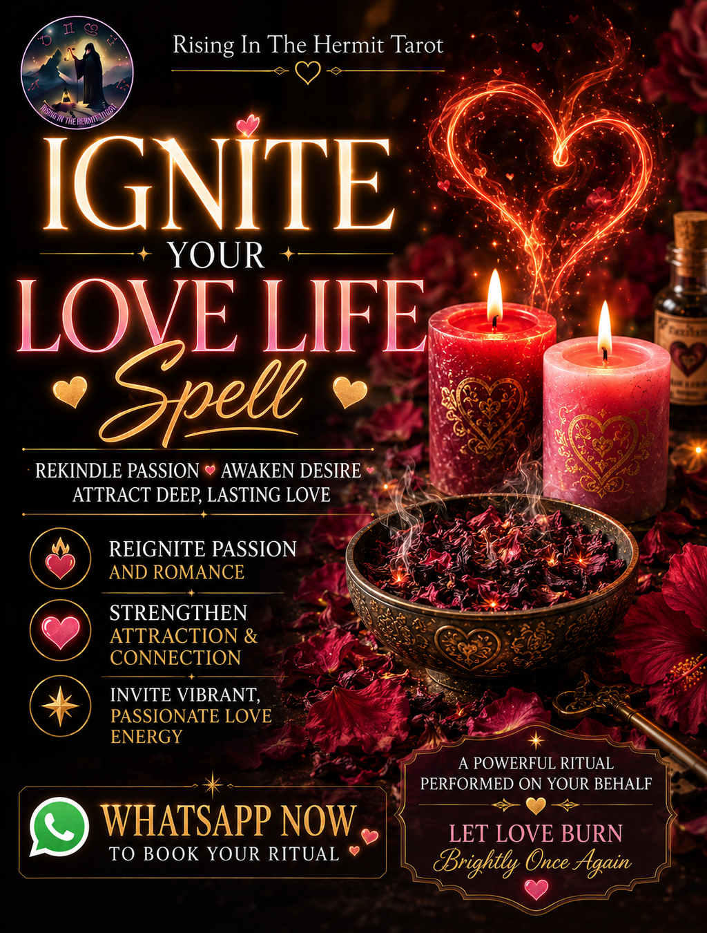 Herbal Premium Ritual - Ignite Your Love Life 高级草药魔法仪式 - 点燃您的爱情魔法仪式