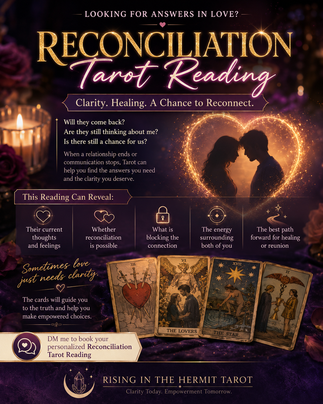 Tarot Reading - Reconciliation 塔罗牌占卜 -  感情复合