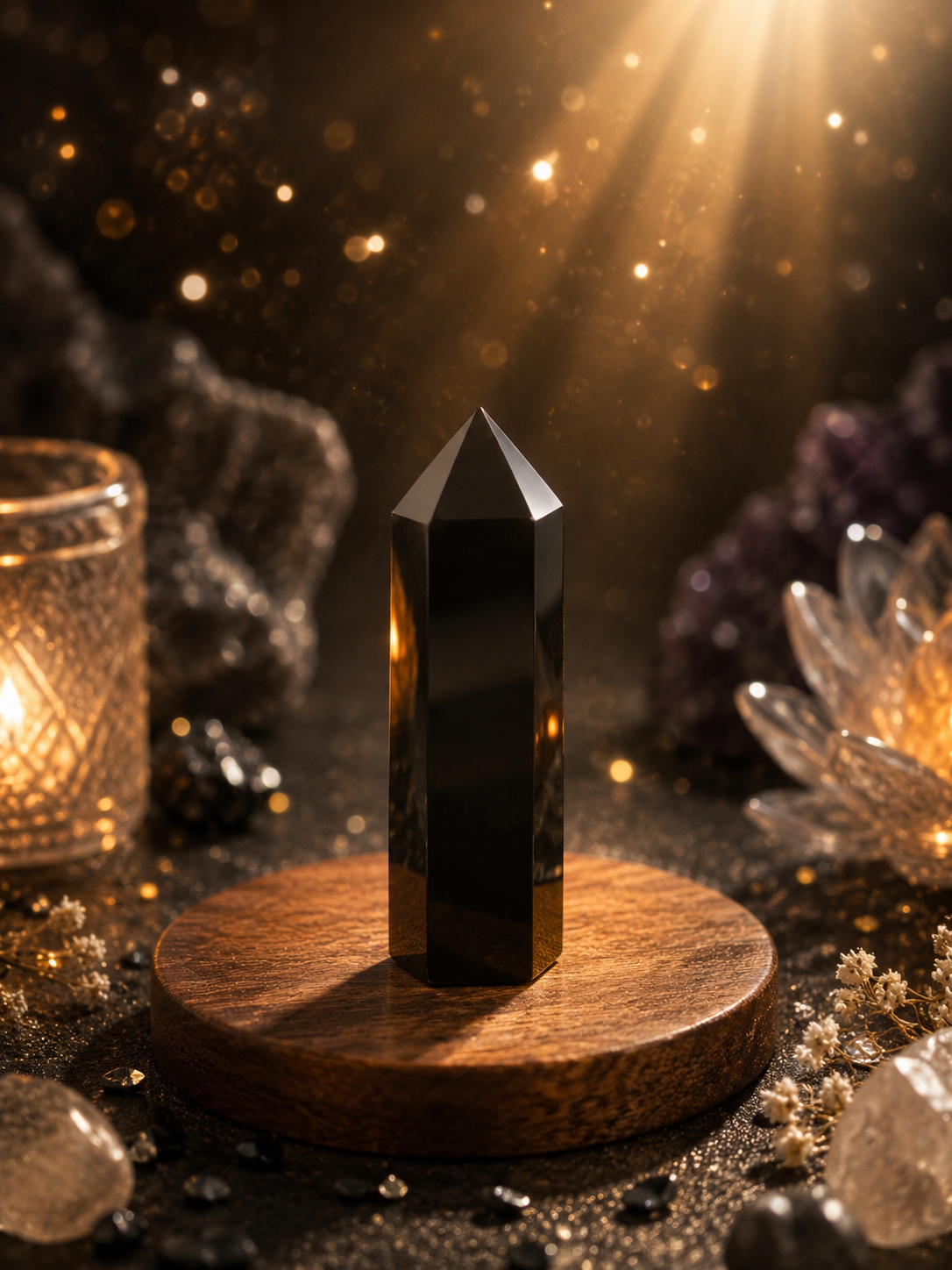 Protective Stone - Black Obsidian 能量水晶 - 黑曜石