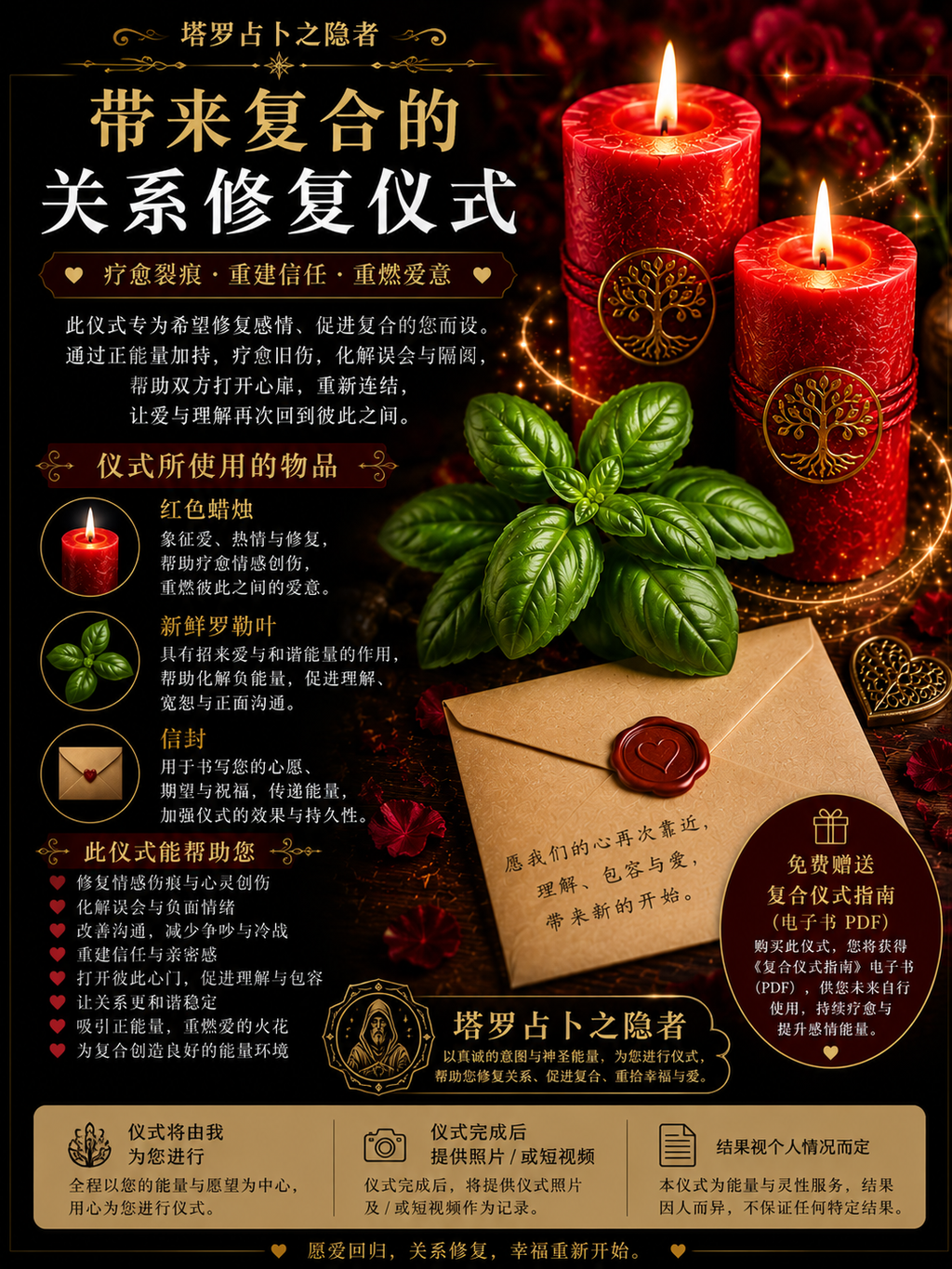 Herbal Premium Ritual - Bringing Reconciliation 高级草药魔法仪式 -  感情复合