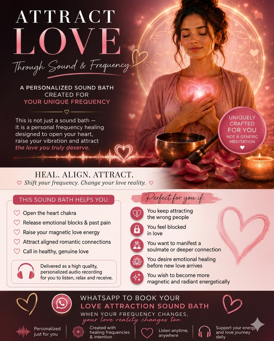 Sound Bath Frequency - Attract Love 音疗浴 - 提升姻缘和招爱情