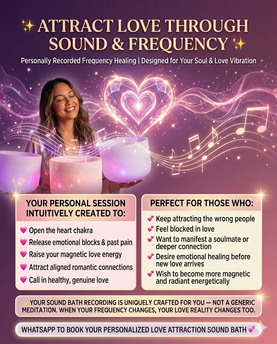Sound Bath Frequency - Attract Love 音疗浴 - 提升姻缘和招爱情