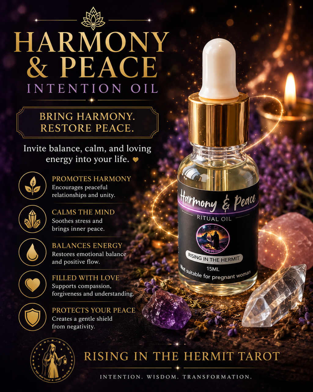 Harmony & Peace Intention Oil 和谐与安宁魔法精油