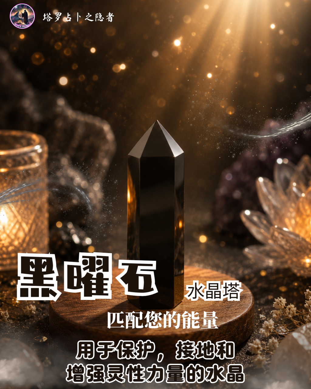 Protective Stone - Black Obsidian 能量水晶 - 黑曜石