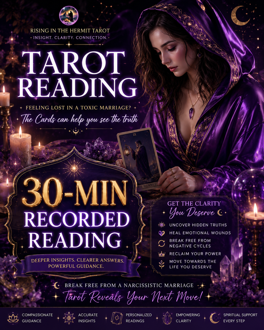 Tarot Reading - Stuck in a Narcissistic Marriage? 塔罗牌占卜 -  卡在自恋型婚姻困局？